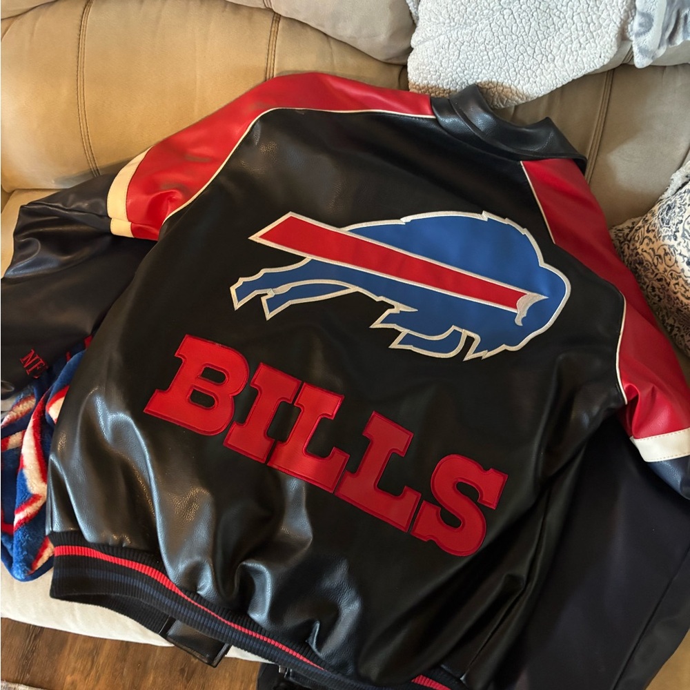 NFL Buffalo Bills Team Apparel Jacket - Red and Blue